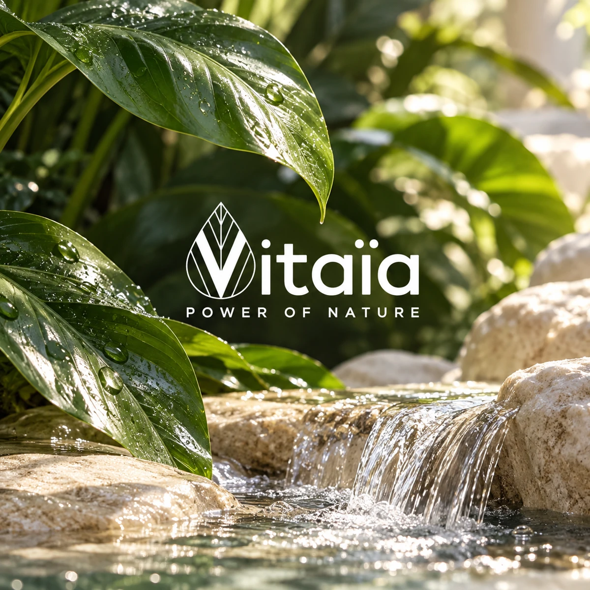 Vitaia — Strategy & consulting · AI-created illustrative brand universe